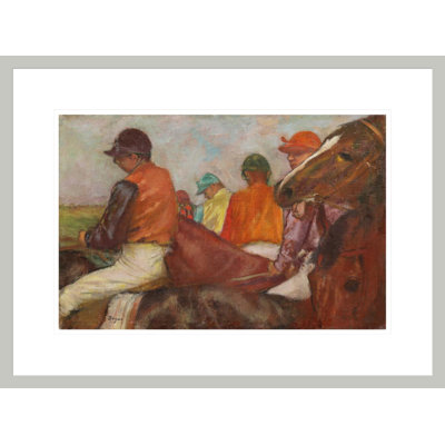 «The Jockeys» par Edgar Degas, impression giclée encadrée