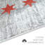 Tapis en coton gris / orange