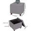 Ahmaad 45cm Wide Square Solid Colour Ottoman with Storage-721625125