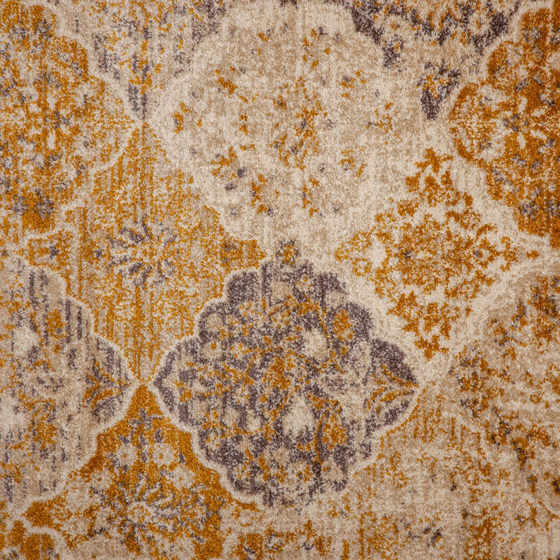 Tapis oriental brun clair, Rectangle 6 pi 7 po x 9 pi 2 po
