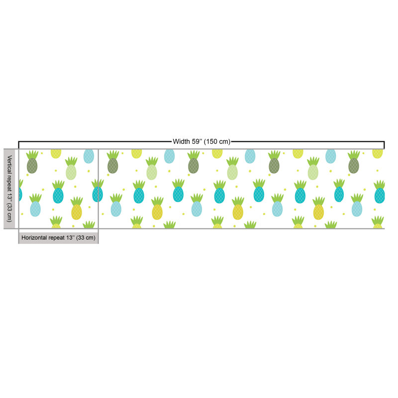 Paul"s Cartoon Tropical Fruit Fabric