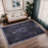 MAVAL Anthracite Washable Rug Doormat Rug-789404258
