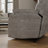 Crecent Plush Fabric Power Lift Recliner with Side Pockets