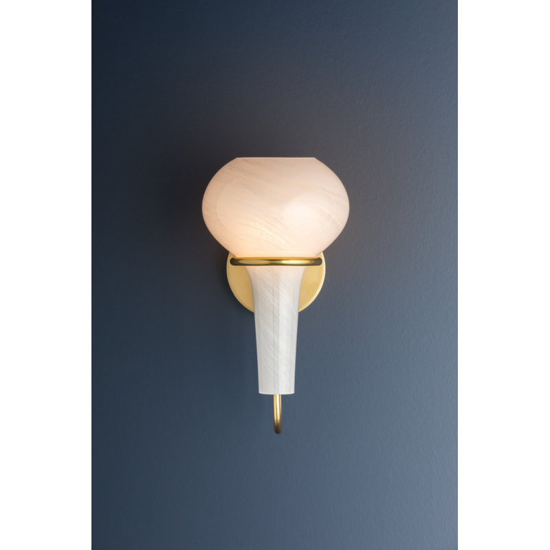 ADAMS CORNER Wall Sconce, Aged Brass