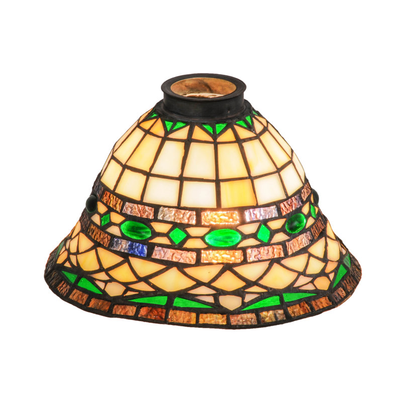 Meyda Tiffany & Stained Glass 6'' H x 8'' W Glass Bell Lamp Shade