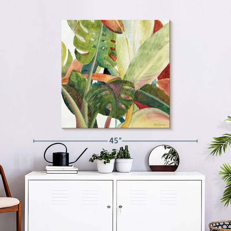 Harnek Tropical Lush Garden Square I, H 30 po x l 30 po