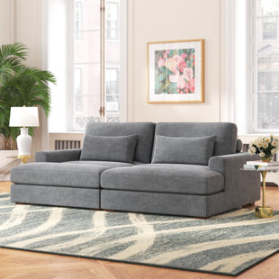 3 Seat Streamlined Upholstered Sofa Couch With Removable Back And Seat  Cushions And 2 Pillows-modernluxe : Target