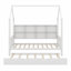 Lit House avec lit gigogne, lit pour enfant avec tablette