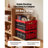 Plastic Collapsible Storage Bins, 32L, Stackable Folding Storage Crates with Handles, Holds 26 lbs Per Bin, Foldable Heavy Duty Containers, Space-Saving Baskets, for Home Organizing