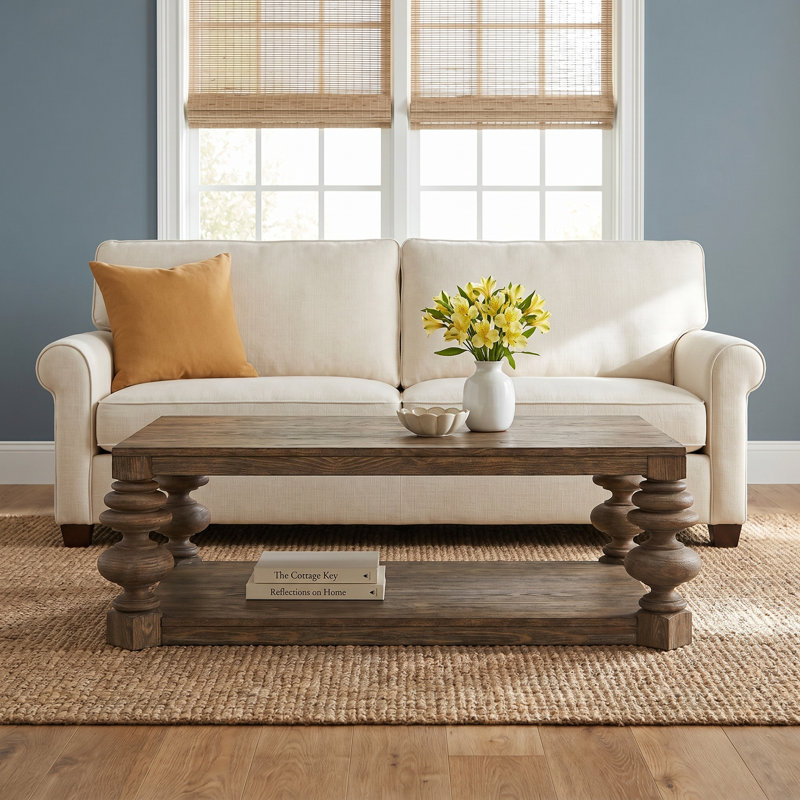 Meliah Solid Wood Single Coffee Table