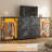 6-Drawer Dresser with Clothes Rack and Charging Station-715440082