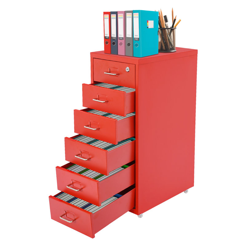 Classeur vertical 11 po 6 couches, Rouge