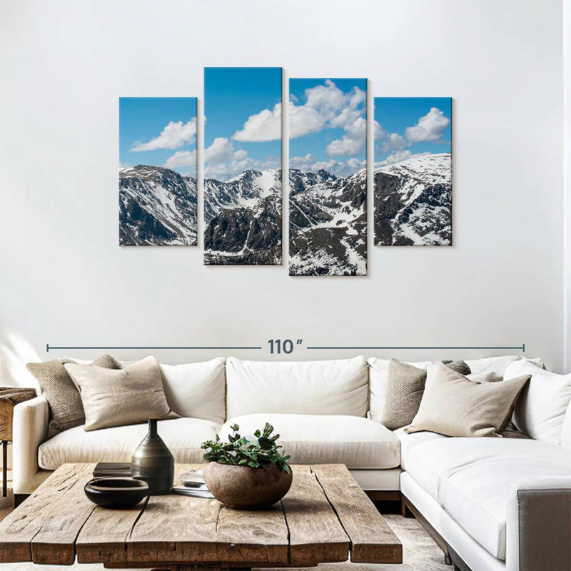 Alvord Colorado Snowy Mountains, 48" H x 75" W