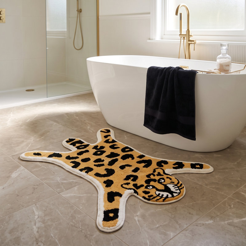 Shaped Leopard Rug