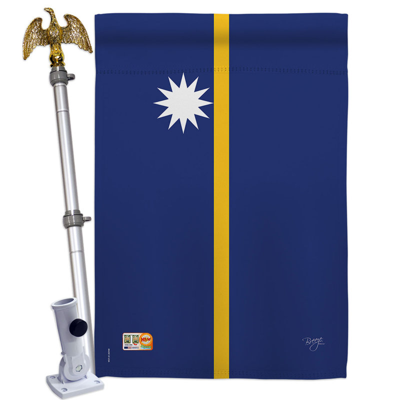 Ensemble de drapeaux en polyester 2 côtés 40 x 28 po