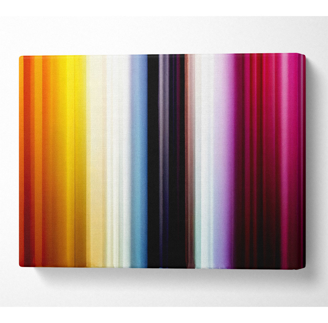 Regenbogenstreifen - Kunstdrucke auf Leinwand - Wrapped Canvas