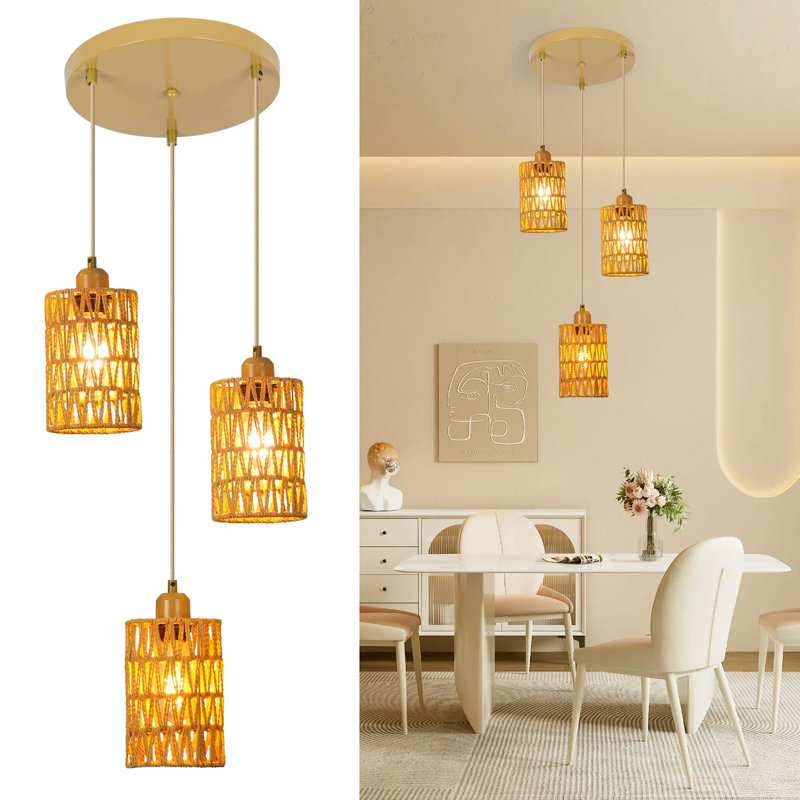 Berwick 3 - Light Bronze Cylinder Pendant