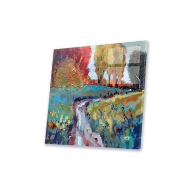 «Over The Hill On» par Kip Decker, peinture sur plastique / acrylique