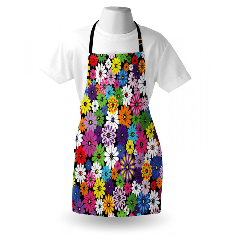 Tablier naturel joyeuse marguerites wildflowers