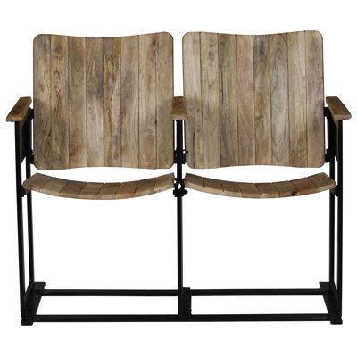 Banc de jardin en acier Adalina