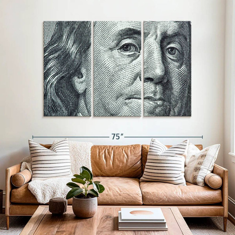 Leisha Benjamin Franklin, 42" H x 65" W