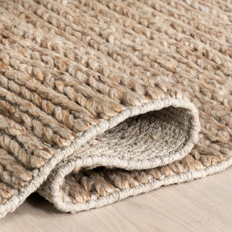 Tapis en laine tressé Penelope, Rectangle de 5 pi x 8 pi