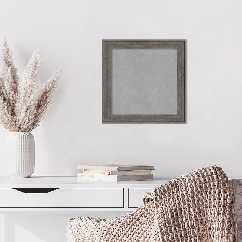 Tableau magnétique gris Regis Barnwood, H 15 po x l 15 po