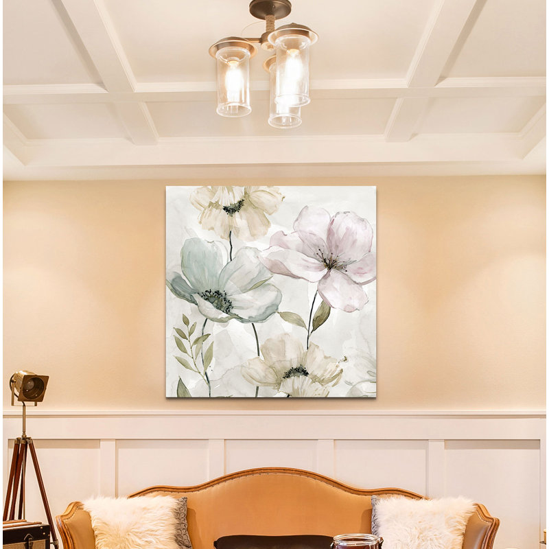 «Hibbitts Garden Grays», reproduction d'art graphique, H 24 po x l 24 po x P 1,5 po, Toile tendue