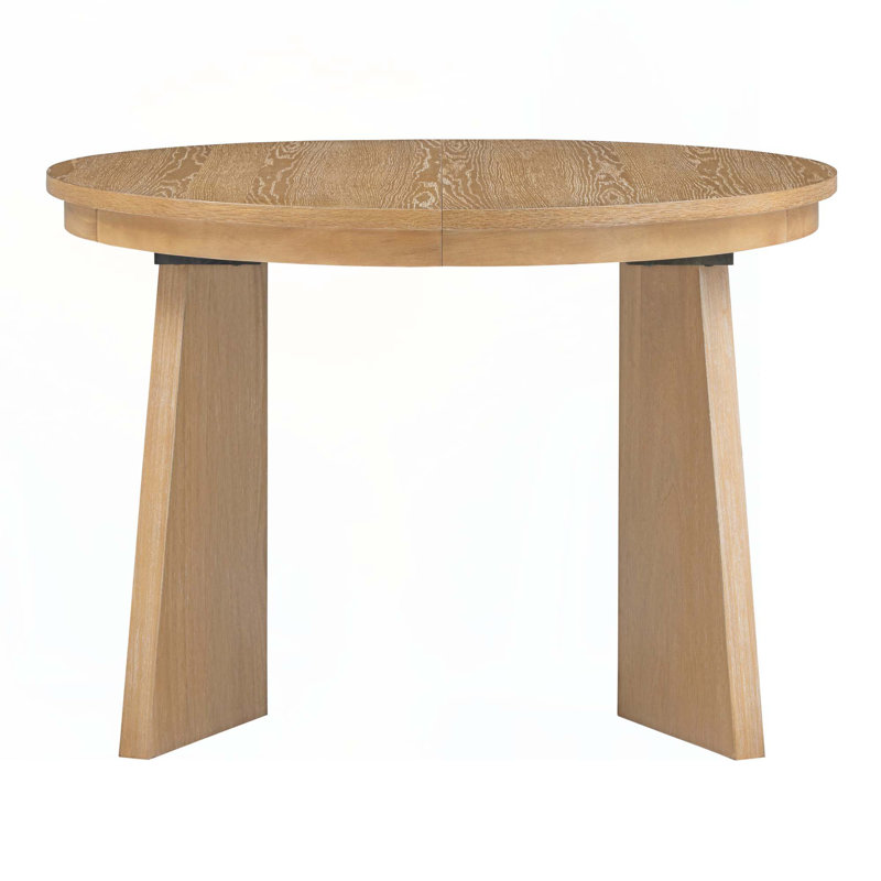 Extendable Dining Table, Natural Wood Wash
