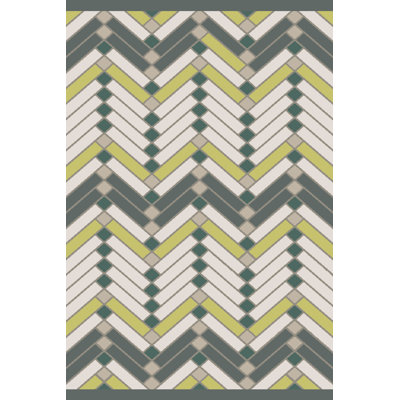 Wellow Cotton Chevron Indoor Rug