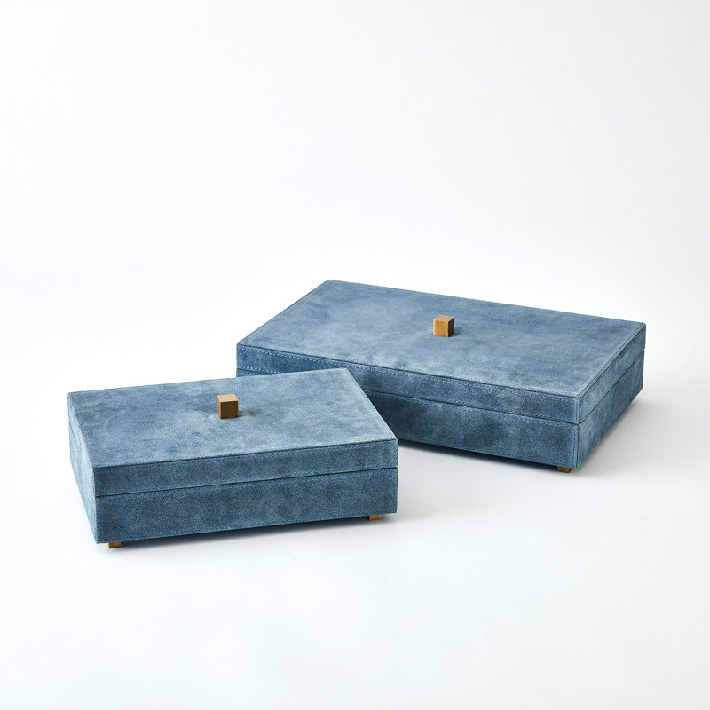Handmade Decorative Box, 4.75" H x 12.5" W x 8.25" D
