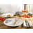 Home 16 Piece Porcelain China Dinnerware Set - Service for 4