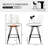 Princeton 26” Modern Swivel Faux Leather Upholatered Counter Stool with Metal Frame-818628990-845495543