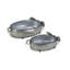 Ensemble de 2 pots de fleurs en porcelaine