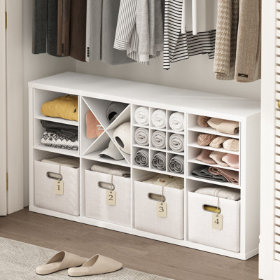 Mumbai H-Shelf Cube Tablette, organisateur de cubes de rangement, blanc