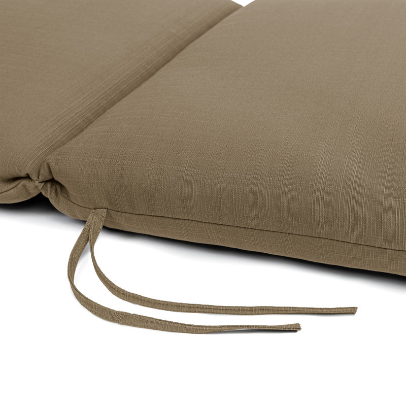 Reversible Chaise Longe With White Polyester Padded Fill., Khaki