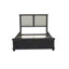 Lit standard tapissier à profil bas Tahir-784152152