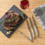 French Home Set of 4 Laguiole Steak Knives, Chocolate Brown-732995049