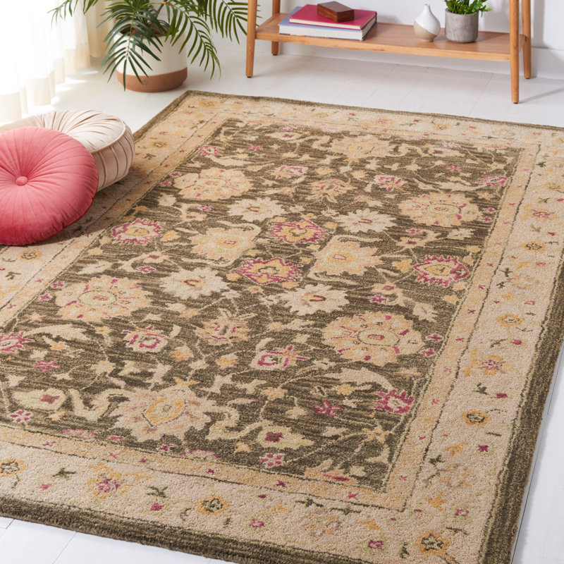 Gray Handmade Tufted Wool 5' x 8' Area Rug