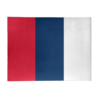 Tapis rouge/bleu marine