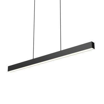 Luminaire suspendu linéaire moderne à 1 lumière pour îlot de cuisine Borseth
