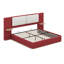 Lit plateforme tapissier avec panneau, coins arrondis doux anti-collision-120877471-120877470