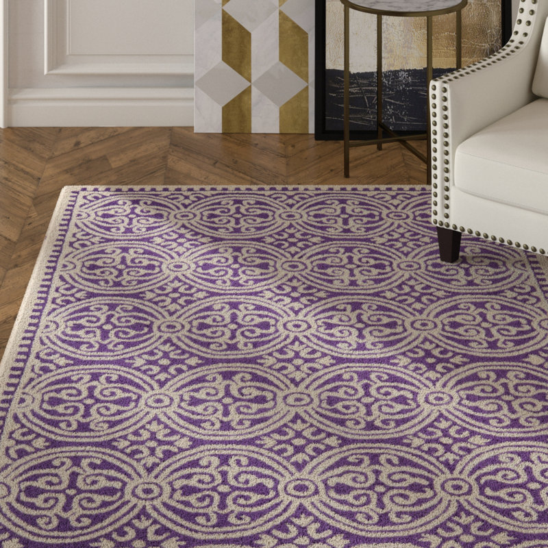 Cambridge Hand Tufted Wool Geometric Rug, Rectangle 6' x 9'