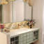 Glass and Solid Wood Wall Bathroom Cabinet-766416500-766416510