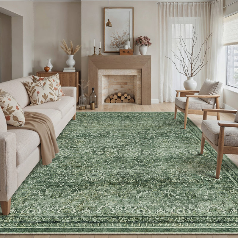 Tapis botanique Nova Nova, Green, Rectangle 8'6" x 11'6"
