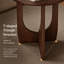 Table d'appoint en bois massif, table de bout ronde en noyer, petite table d'appoint en bois pour le salon, la chambre à coucher et le coin lecture