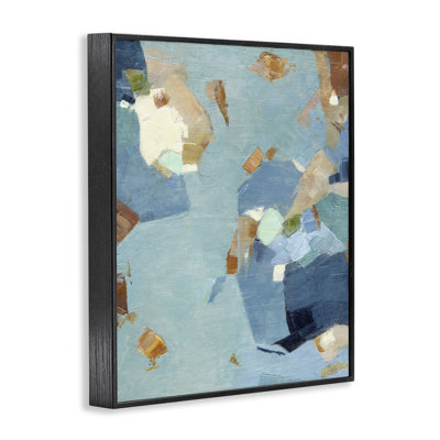 Abstrait organique Blue Moon, estampe numérique, design par Suzanne Nicoll