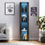 Armoire latérale avec lampe à bande en aluminium, solution de rangement pour n'importe quelle pièce de votre maison.-1189002879