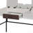 Natural & Black Finish Writing Desk W/Usb-909062525