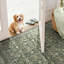 Tapis floral lavable 8 pi x 10 pi avec envers antidérapant vert-118230706-122570919